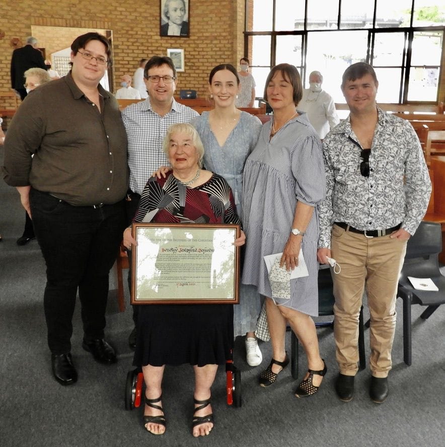 Brothers recognise Dot Schwenke's 50 years of commitment in Affiliation Ceremony Brothers recognise Dot Schwenke's 50 years of commitment in Affiliation Ceremony
